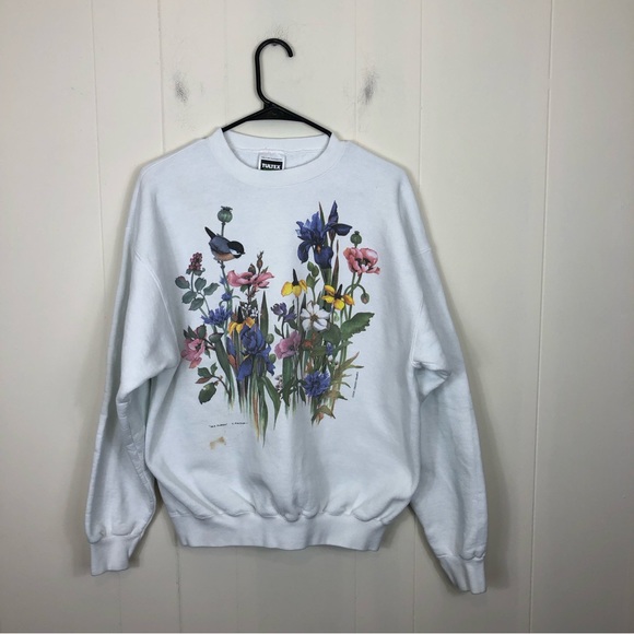 Vintage 90s Tultex Heavyweight Cotton Crewneck Sz M - Picture 1 of 11